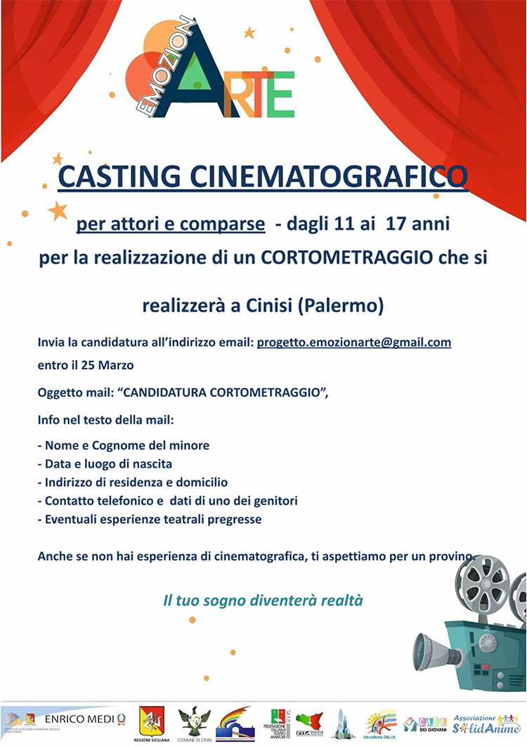 locandina CASTING CINEMATOGRAFICO